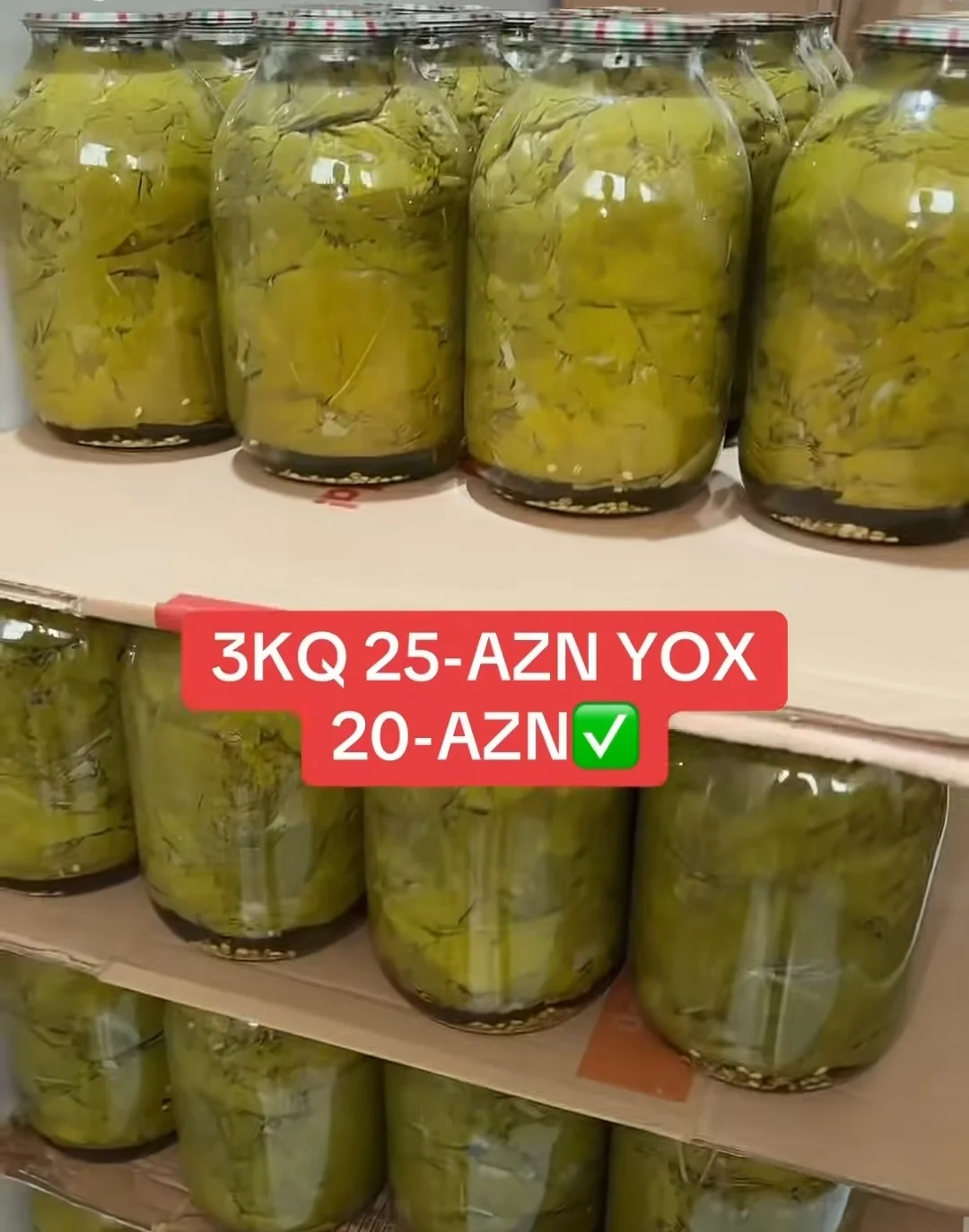 Üzüm yarpağı (tənək) tutulmuş — Emal Olunmuş K/t Məhsulları, Bakı