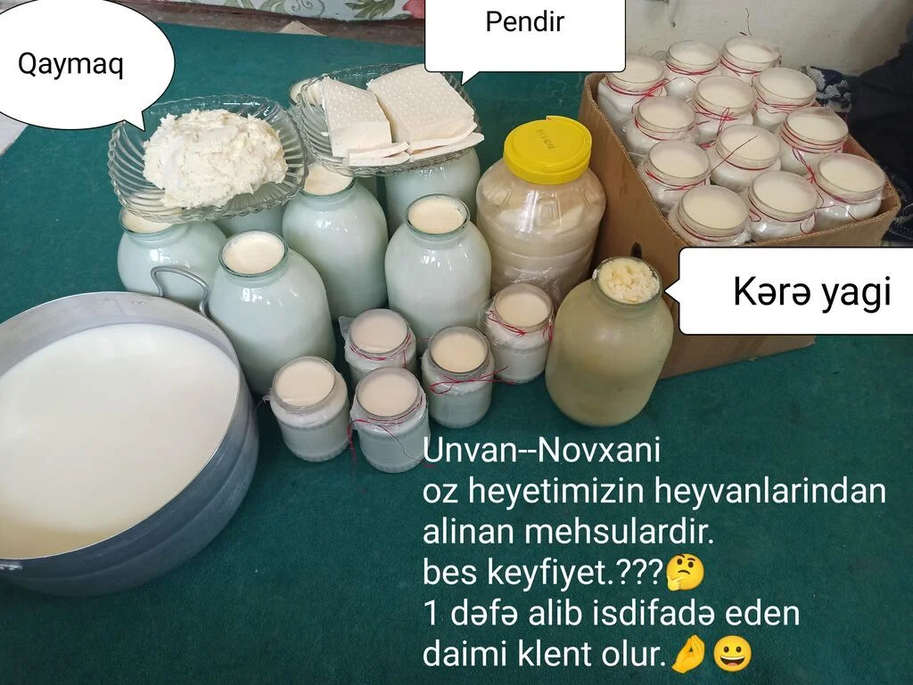 Süd məhsulları — Emal Olunmuş K/t Məhsulları, Bakı