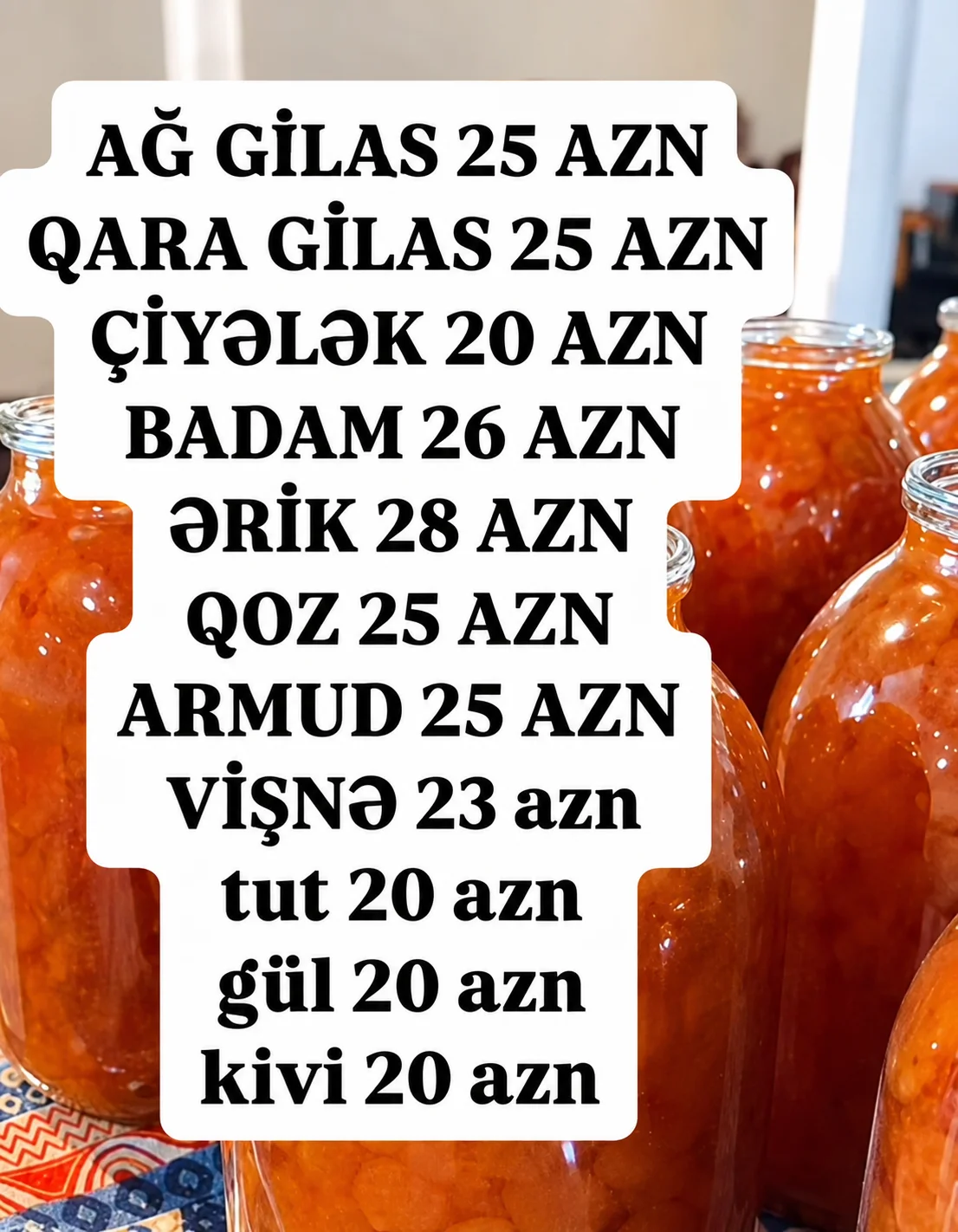 Mürəbbə — Emal Olunmuş K/t Məhsulları, Bakı