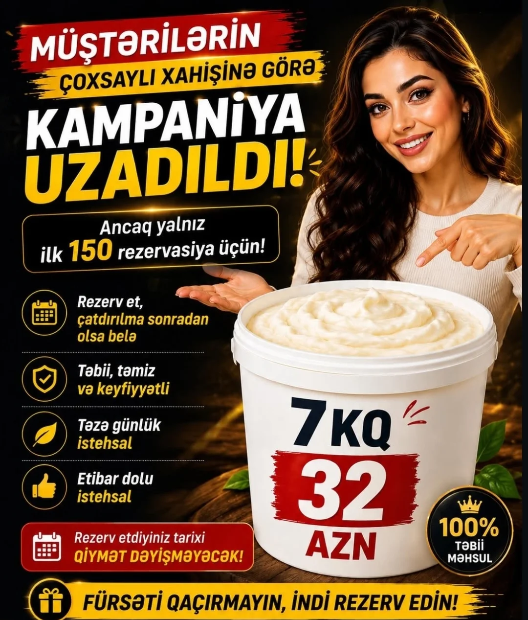 Qaymaq — Emal Olunmuş K/t Məhsulları, Bakı