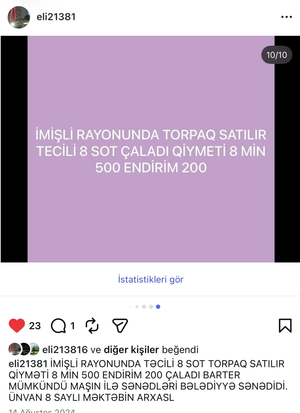 Torpaq — Emal Olunmuş K/t Məhsulları, İmişli