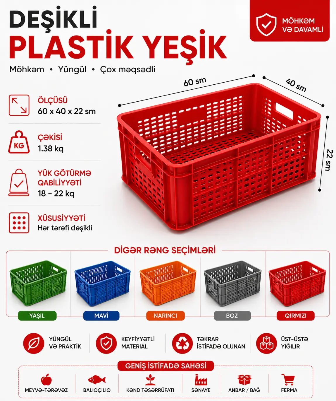 Plastik yeşik — Kənd Təsərrüfatı Ləvazimatı, Bakı