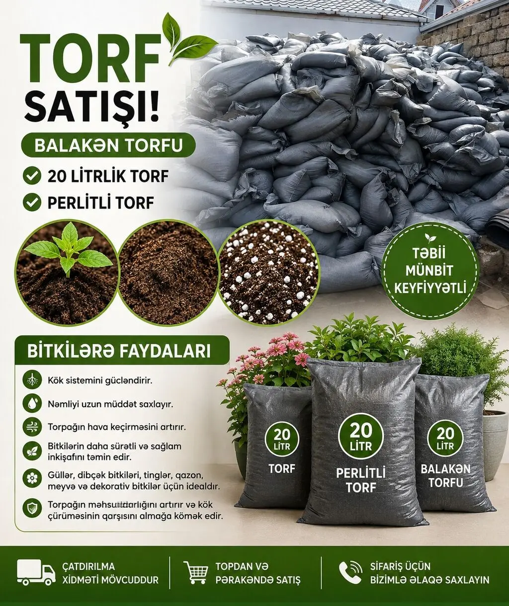Torf — Dənlilər, Otlar Yemlər,  Bitkilər, Bakı