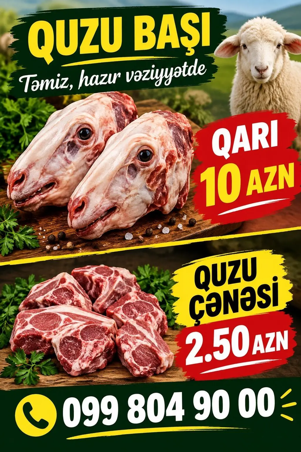 Quzu əti — Heyvanlar, Quşlar, Balıqlar, Bakı