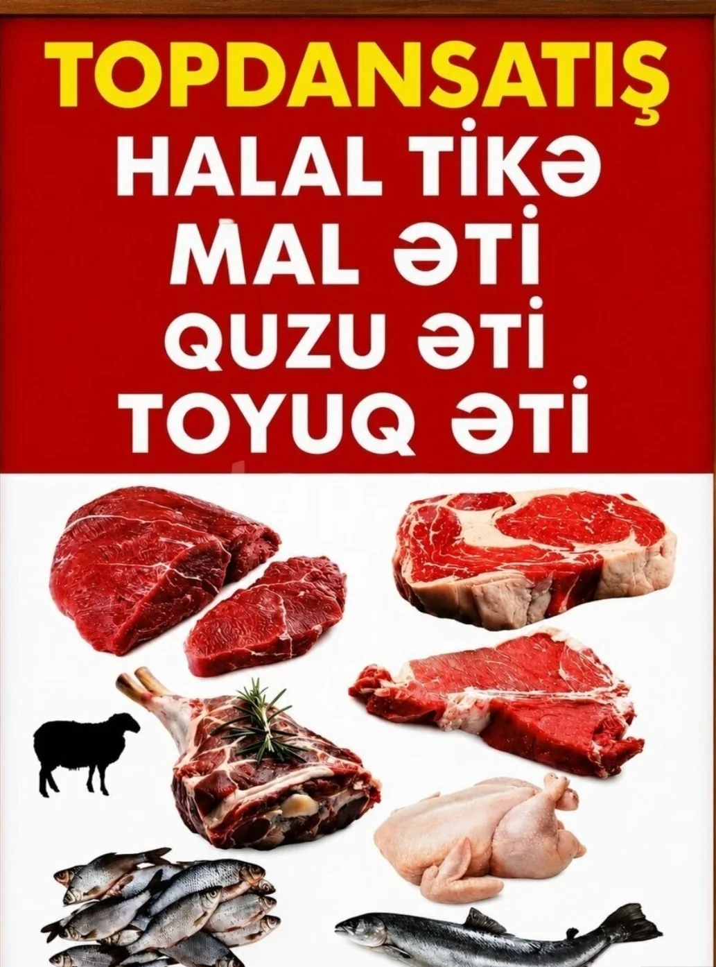 Dondurulmuş ət — Heyvanlar, Quşlar, Balıqlar, Bakı