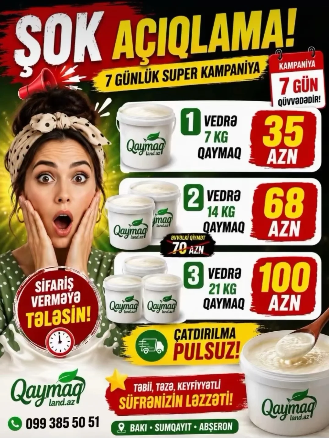 Qaymaq — Emal Olunmuş K/t Məhsulları, Sumqayıt