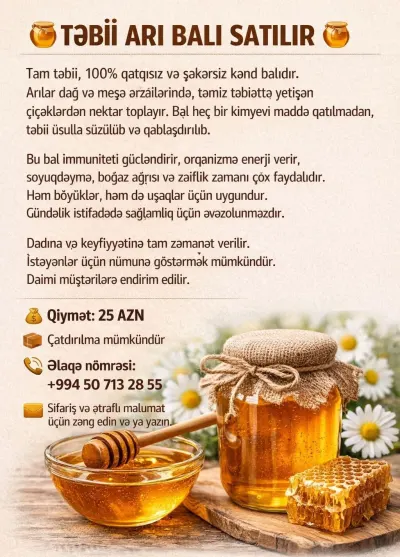 Bal — Emal Olunmuş K/t Məhsulları, Bakı