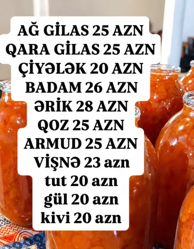 MÜRƏBBƏ — Emal Olunmuş K/t Məhsulları, Bakı