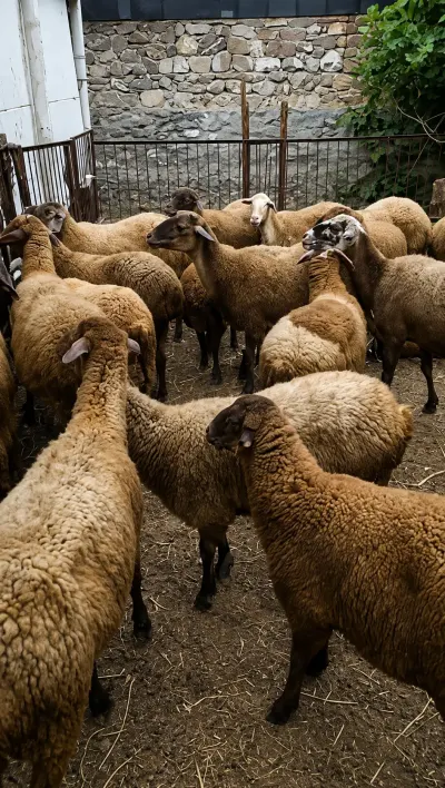 Qoyunlar — Heyvanlar, Quşlar, Balıqlar, Şəki — şəkil 2