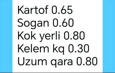 TƏRƏVƏZ — Tərəvəzlər və Göyərtilər, Bakı