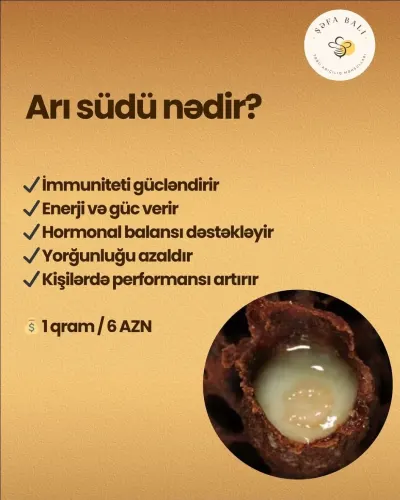 Arı südü — Emal Olunmuş K/t Məhsulları, Balakən